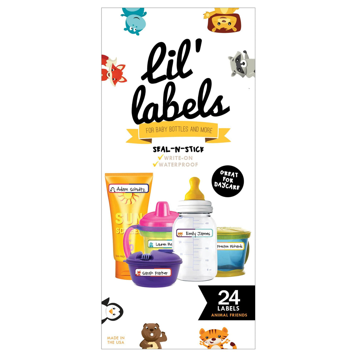 How to Label Baby Clothes, Bottles & Diaper for Daycare  Baby bottle  labels, Daycare labels, Personalized baby bottle